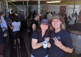 Ms Bonnie Teece and Mr Luke Steller at the NASA and ESA student workshop.